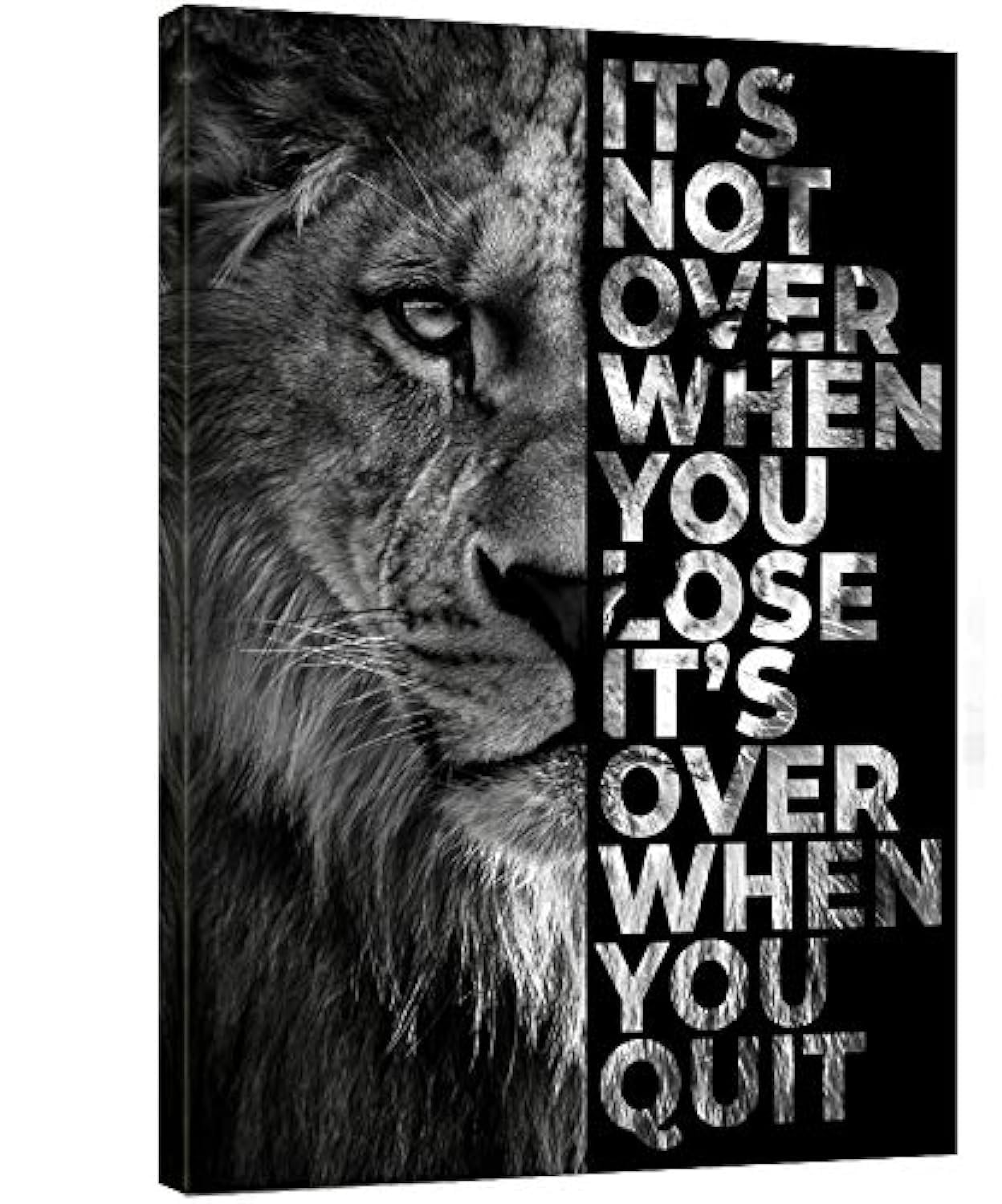 Amazon.com: Lion Inspirational Wall Art Entrepreneur Quotes Its
